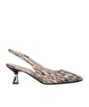 Liu •jo 60mm Sandie Slingback Pumps In Nude