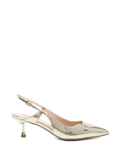 Liu •jo Slingback Strap Pumps In Neutral