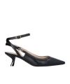 Liu •jo Liu Jo Black 'gemy' Slingback With Heel In Black