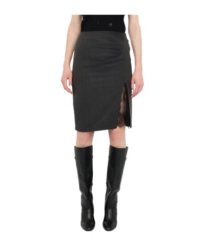 Liu •jo Slit Skirt In Black