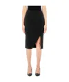 Liu •jo Side-slit Tailored Midi Skirt Liu-jo In Black
