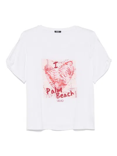 Liu •jo Slogan-print T-shirt In White