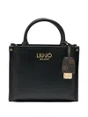 Liu •jo Small Bag With Charm In Black