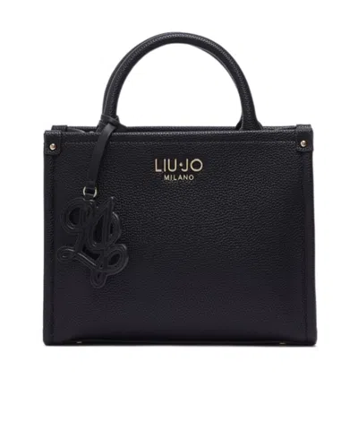 Liu •jo Small Bag With Charm In Black