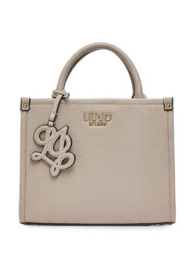 Liu •jo Small Bag With Charm In Brown