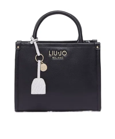 Liu •jo Small Charm Handbag In Black