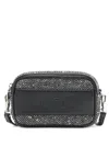 Liu •jo Small Chevron Bag With Sequins In Black