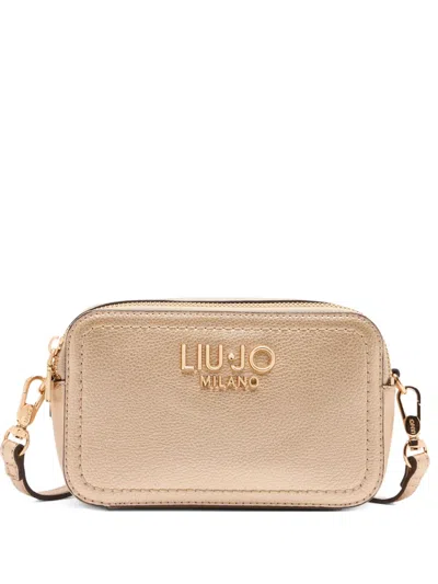 Liu •jo Small Crossbody Bag In Gold