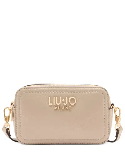 Liu •jo Small Crossbody Bag In Neutral