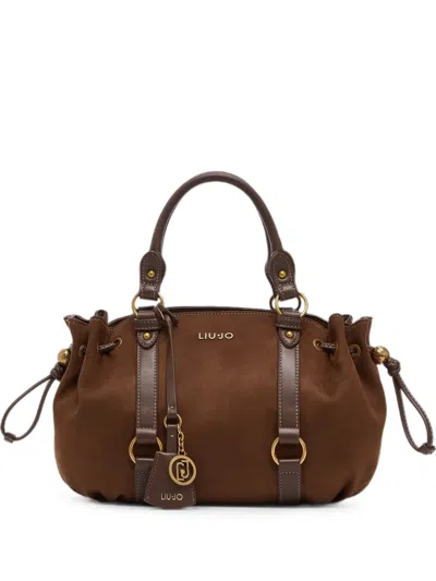 Liu •jo Small Drawstring Bag In Brown