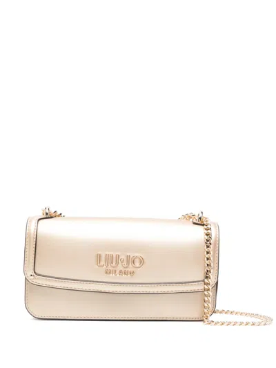 Liu •jo Liu Jo Logo Lettering Small Crossbody Bag In Neutral