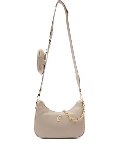 Liu •jo Small Hobo Bag With Chain In Neutral