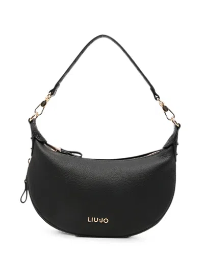 Liu •jo Small Hobo Logo-detail Tote Bag In Black