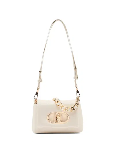 Liu •jo Small Lapuffy Monogram Shoulder Bag In Red