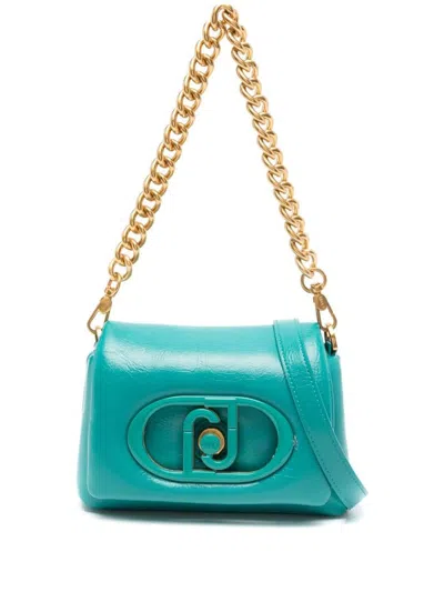 LIU •JO SMALL LIGHT BLUE LAPUFFY SHOULDER BAG