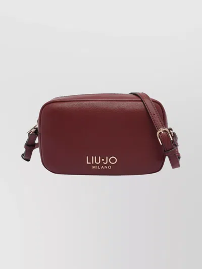 Liu •jo Small Logo Camera Bag With Adjustable Strap In Red