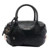 Liu •jo Round-handle Charm-detail Tote Bag In Black