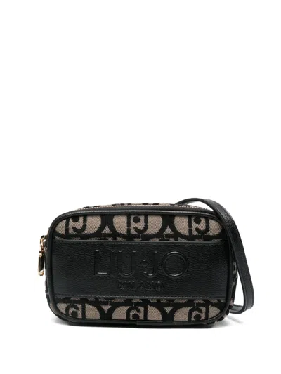 Liu •jo Small Logo-plaque Bag In Black