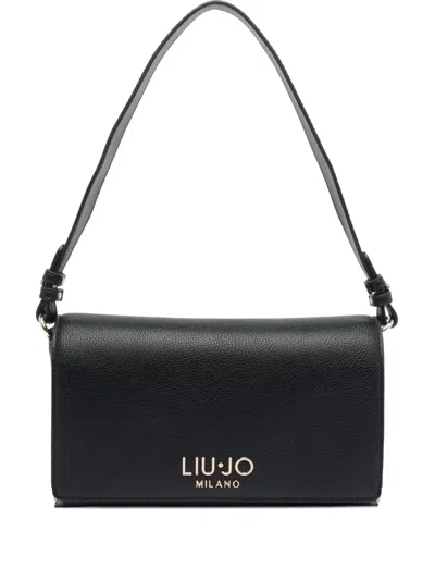 LIU •JO SMALL LOGO-PLAQUE SHOULDER BAG