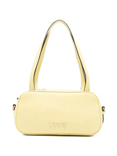 Liu •jo Small Logo-plaque Shoulder Bag In Yellow