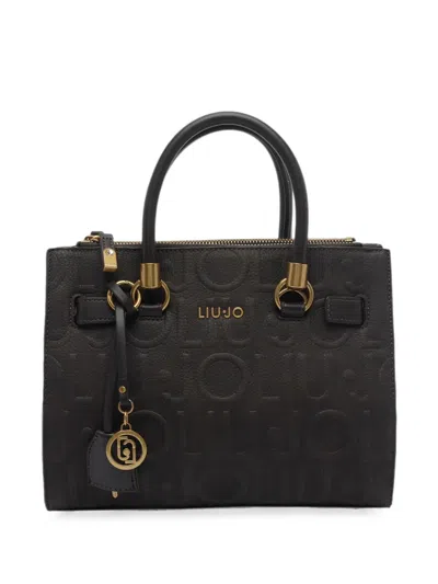 Liu •jo Small Logo-debossed Satchel Bag In Brown