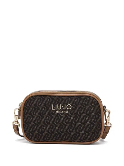 Liu •jo Kleine Umhängetasche Mit Monogramm In Brown