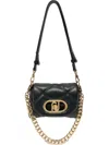 Liu •jo Small Quilted Lapuffy Bag In Black