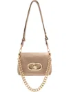 Liu •jo Small Quilted Lapuffy Bag In Neutral