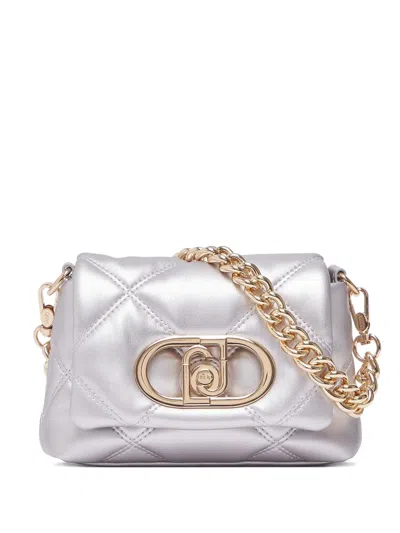 Liu •jo Small Quilted Lapuffy Shoulder Bag In Brown