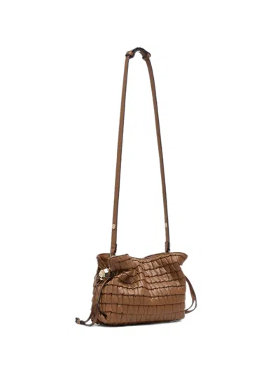 Liu •jo Small Riccy Embossed Bag In Brown