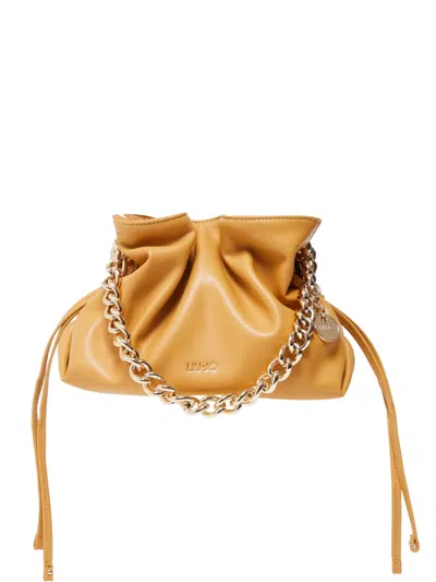 Liu •jo Small Riccy Shoulder Bag In Yellow