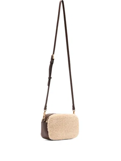 Liu •jo Small Teddy Crossbody Bag In Neutral