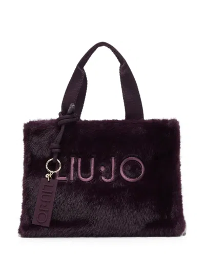 Liu •jo Small Teddy Tote Bag In Brown
