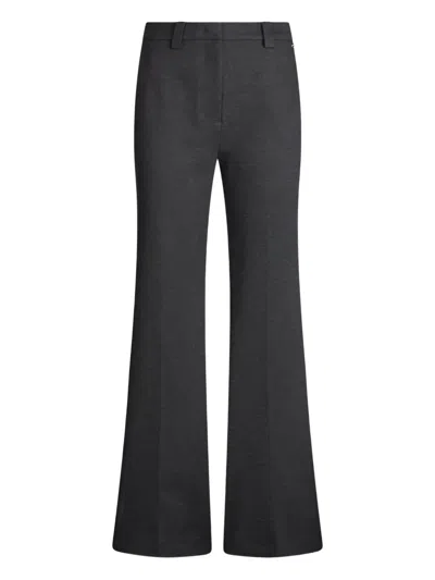 Liu •jo Smart Flared Trousers In Gray