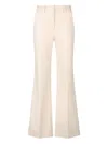 Liu •jo Smart Flared Trousers In Neutral