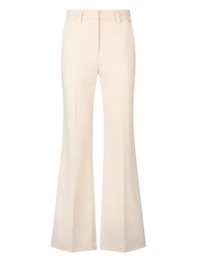 Liu •jo Smart Flared Trousers In Neutral