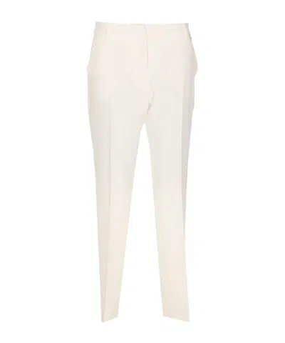 Liu •jo Liu Jo Smart Slim-fit Trousers In White