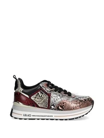 Liu •jo Snake-effect Sneakers In Animal Print