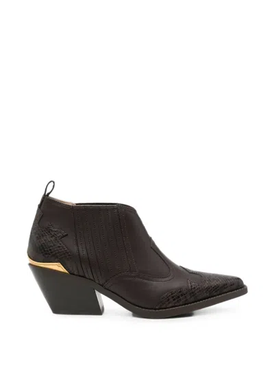 Liu •jo Snakeskin-effect Panelled Ankle Boots In Multi