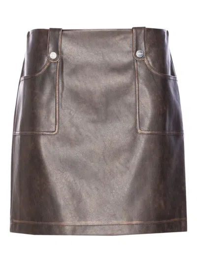 LIU •JO SNAP-BUTTON POCKET MINI SKIRT