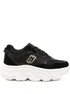 Liu •jo Logo-detail Chunky-sole Sneakers In Black