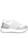 Liu •jo Liu Jo White Sneakers With Textured Fabric In White