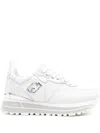Liu •jo Liu Jo White Platform 'maxi Wonder' Sneakers In White