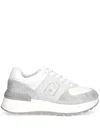 Liu •jo Liu Jo White Sneakers With Textured Fabric In White