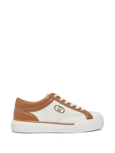 Liu •jo Sneakers With Monogram Logo In Multi