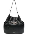 Liu •jo Liu Jo Black Shoulder Bag With Charm