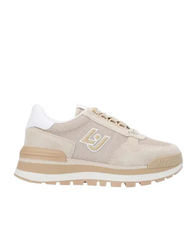 Liu •jo Solid Low-top Sneakers In Neutral