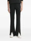 Liu •jo Split-hem Pants In Black