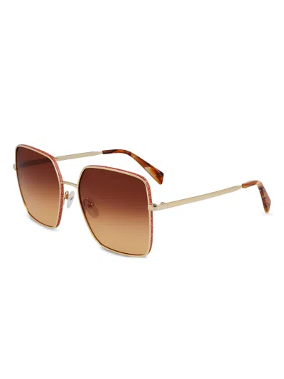 Liu •jo Square-frame Sunglasses In Pink