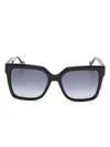 Liu •jo Square-frame Sunglasses In Schwarz